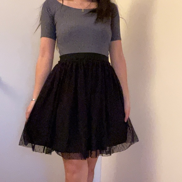 Black Tulle Skirt - Picture 1 of 3
